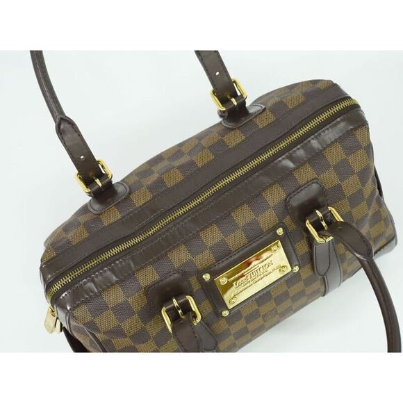 Authentic Louis Vuitton LV Barclays Damier Ebène Handbag Brown N52000 Berkeley - Picture 5 of 9